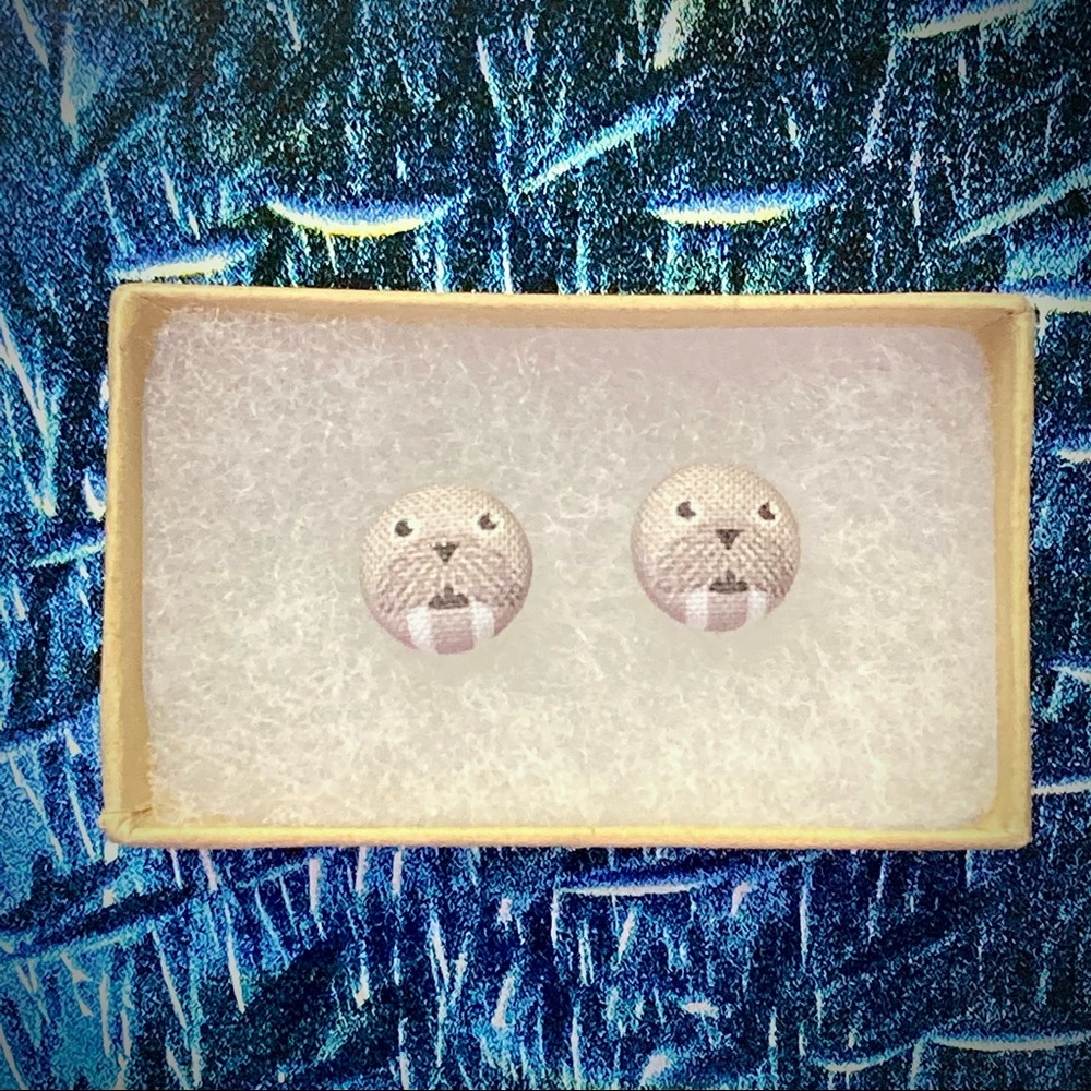 Walrus earrings